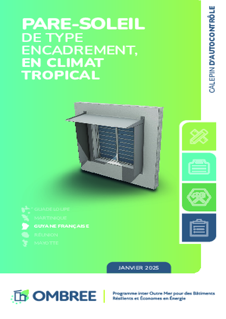 Calepin d’autocontrôle Pare soleil de type encadrement Guyane