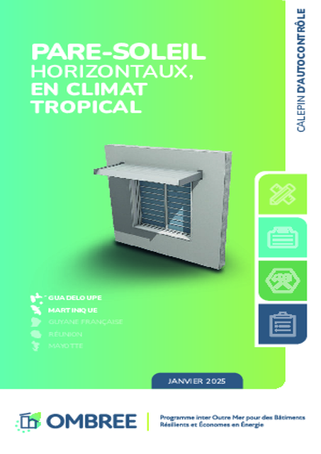 Calepin d’autocontrôle Pare soleil horizontaux Antilles